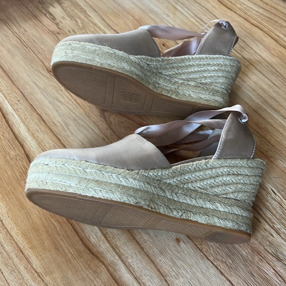 Tory Burch wedge Elisa Satin Espadrilles - Picture 7 of 7